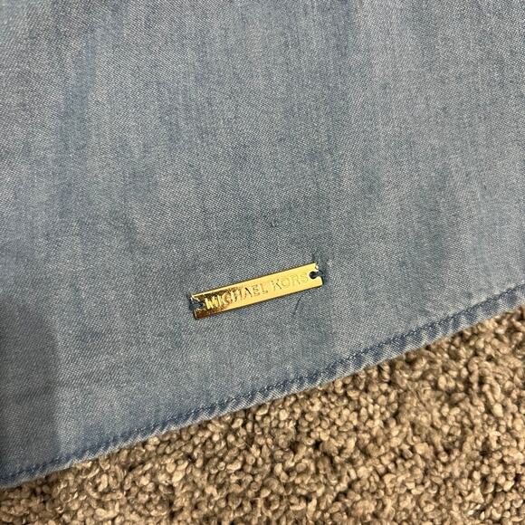 Michael Kors Tiered-Sleeve Cold-Shoulder Top size Small - Picture 3 of 6